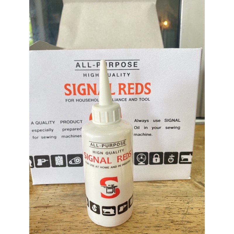 น้ำมันจักร น้ำมันหล่อลื่น ตราsignal reds ซิงเกอร์ | Shopee Thailand