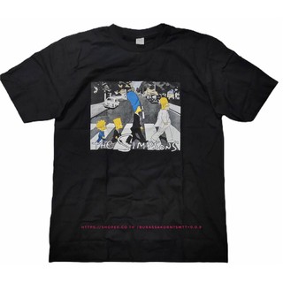 เสื้อยืด SIMPSONS THE BEATLES เสื้อยืด THE SIMPSONS