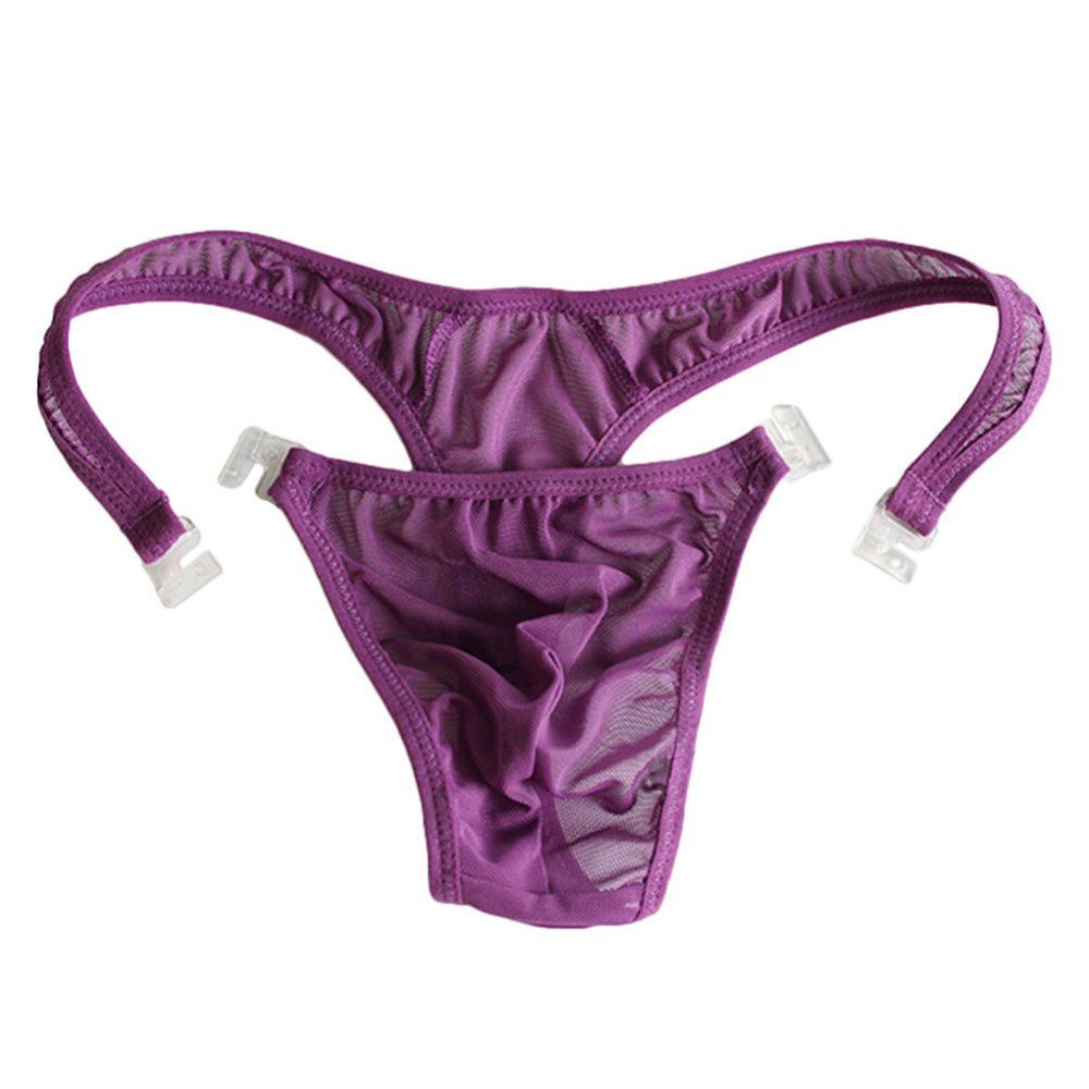 ภาพหน้าปกสินค้าMXFASHIONE Sexy Underpants Men's G-String Briefs Thong Breathe Fashion Underwear Shorts Pouch/Multicolor