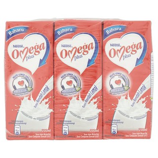 Nestle Omega Plus Low Fat Milk 6 x 200ml