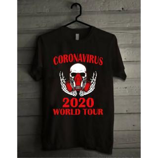 เสื้อยืดชาย 19 covid world tour หยุด