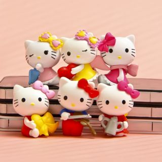 6pcs/set Hello Kitty Action Figure Cartoon Toys model