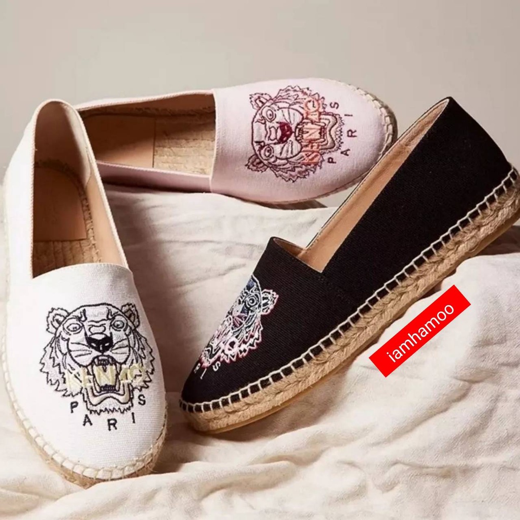 ภาพหน้าปกสินค้าพร้อมส่งในไทย รองเท้า ผู้หญิง Kenzo Espadrilles (Made in Spain)**ของเเท้