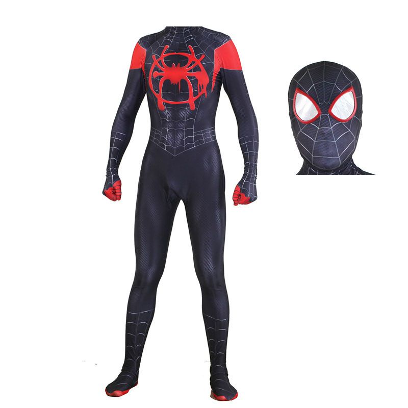 ภาพหน้าปกสินค้าชุดคอสเพลย์ Spider-Verse Miles Morales สําหรับเด็ก และผู้ใหญ่ จากร้าน lukyclub20.th บน Shopee