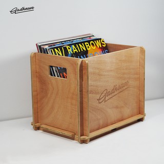 ภาพหน้าปกสินค้าGadhouse storage crate ลังไม้ กล่องไม้ เก็บแผ่นเสียง (สีไม้) ที่เกี่ยวข้อง