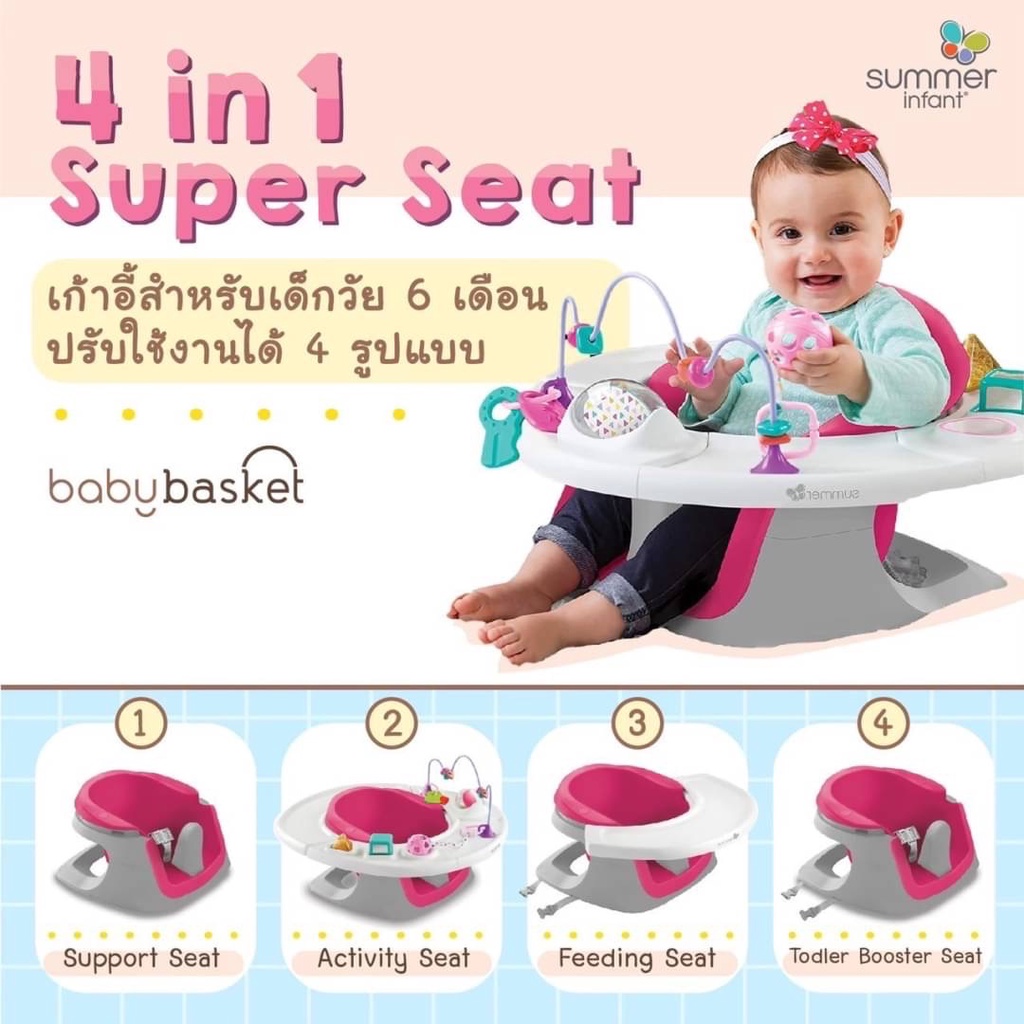 เก้าอี้สำหรับเด็กวัย6เดือนถึง3ขวบ-4-in-1-super-seat