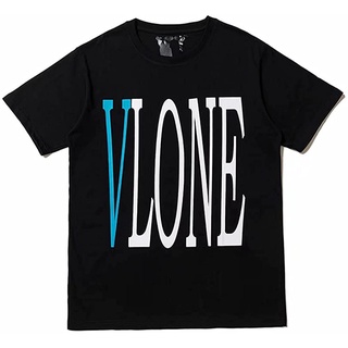 เสื้อยืดLunjuito Vlone Big V Friends- Mens Tee Cool Short Sleeve Unisex T-Shirt