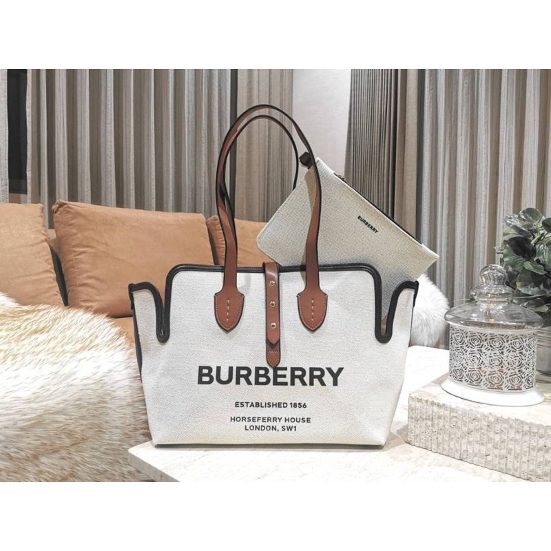 แท้-outlet-new-arrival-burberry-fragrances-tote-bag-with-clutch-vip-gift-with-purchase-gwp