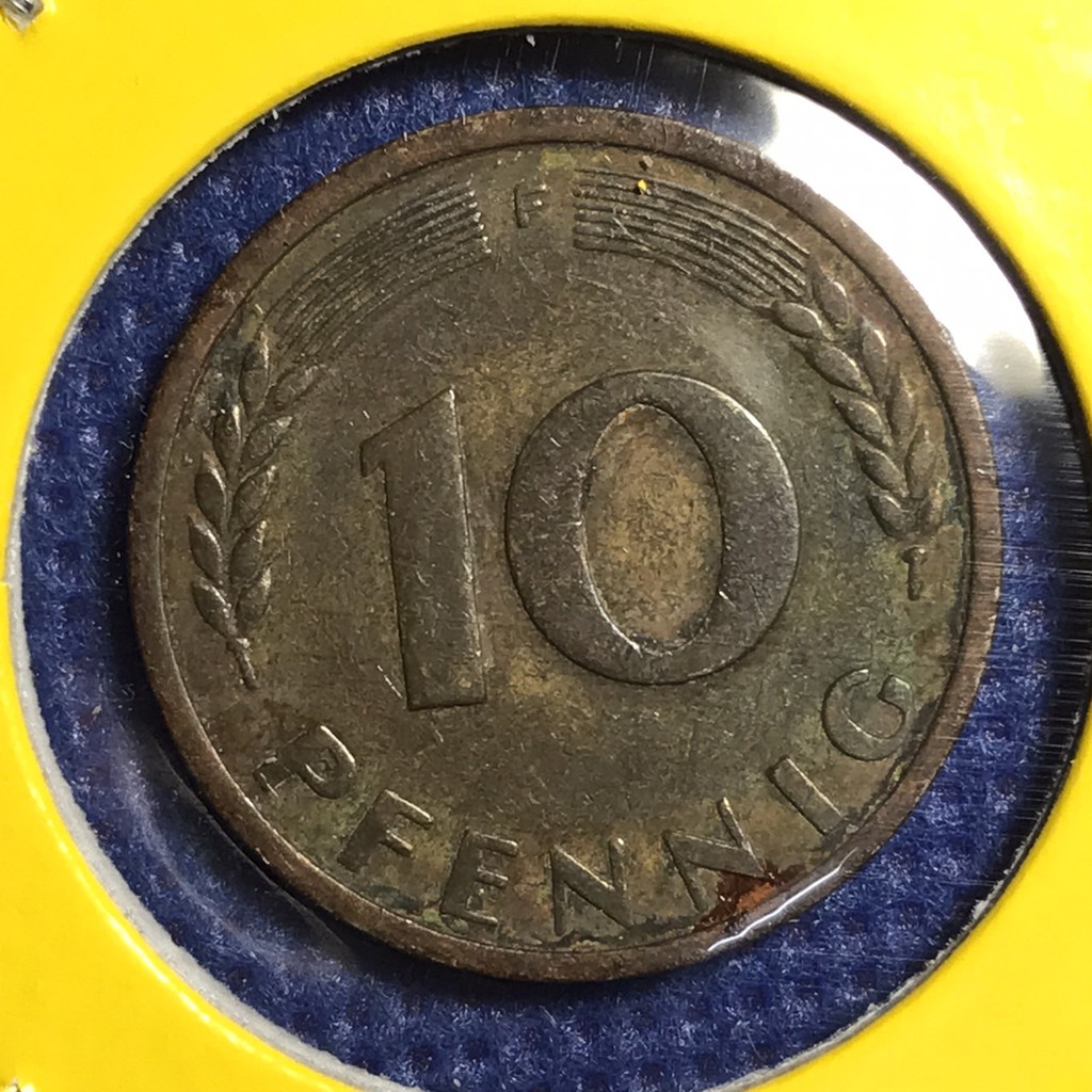 no-15483-ปี1950-เยอรมัน-10-pfennig-เหรียญสะสม-เหรียญต่างประเทศ-เหรียญเก่า-หายาก-ราคาถูก