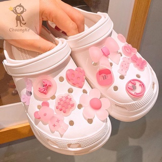 🔥DIY ที่ติดรองเท้า crocs สไตล์น่ารัก ตัวการ์ตูนติดรองเท้า ตกแต่งสวยงาม รูปแบบการ์ตูน ตัวติดรองเท้าหัวโต