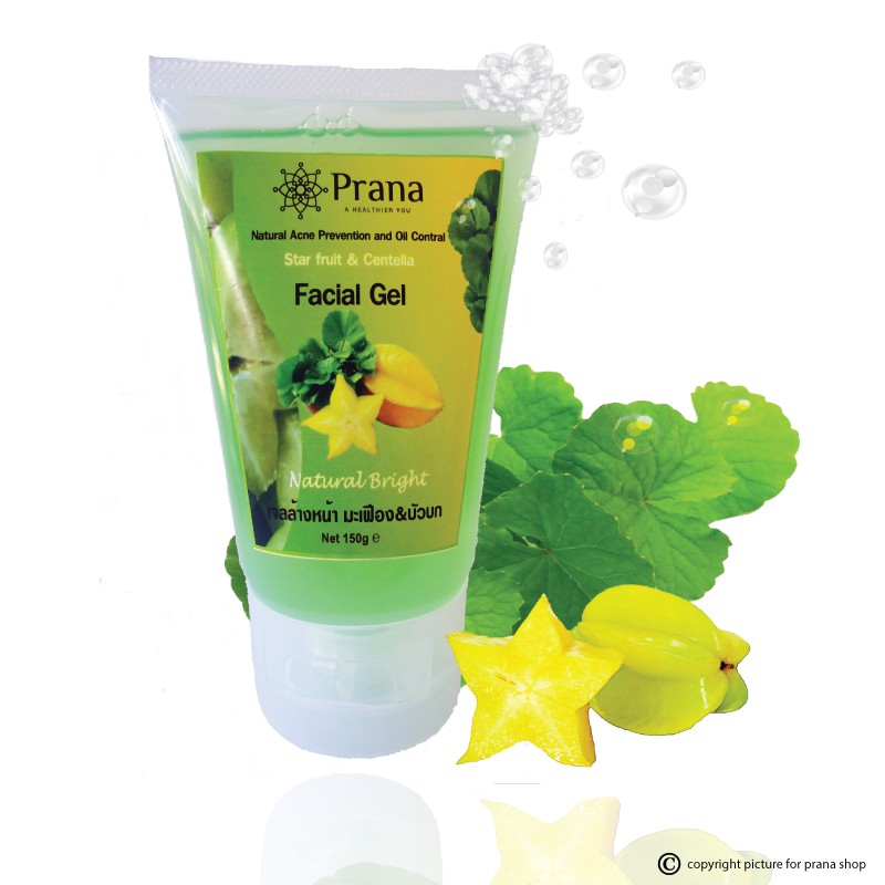 [ผิวมัน แพ้ง่าย สิว ฝ้า กระ] Prana Shop เจลล้างหน้า Herbal Face Wash