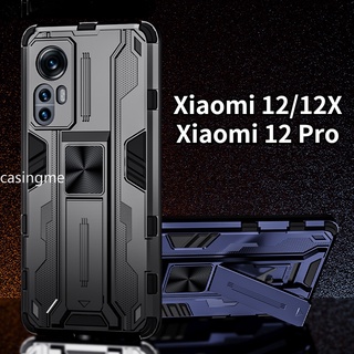 เคสโทรศัพท์มือถือ ซิลิโคน PC กันกระแทก พร้อมขาตั้ง สําหรับ Xiaomi Mi 12 12X 12 Pro 11 11T Pro 11 Lite 5G NE