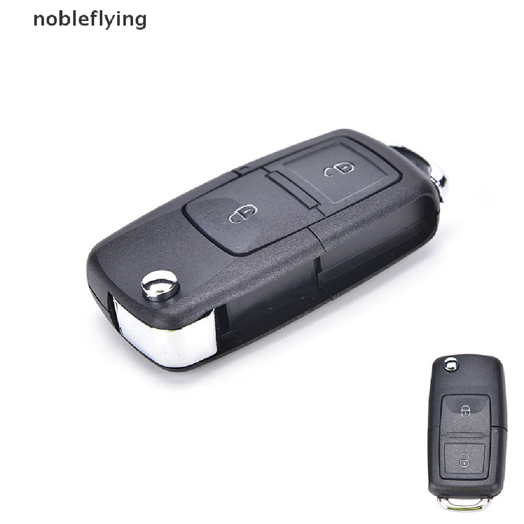 ภาพหน้าปกสินค้า(nf) เคสรีโมตกุญแจ 2 ปุ่ม แบบพับได้ สําหรับ VW VOLKSWAGEN MK4 GOLF