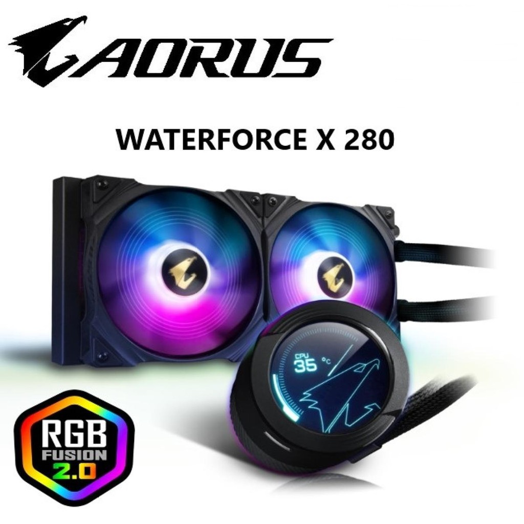 AORUS WATERFORCE X 280 RGB Fusion 2.0 140mm ARGB Fans | Shopee Thailand
