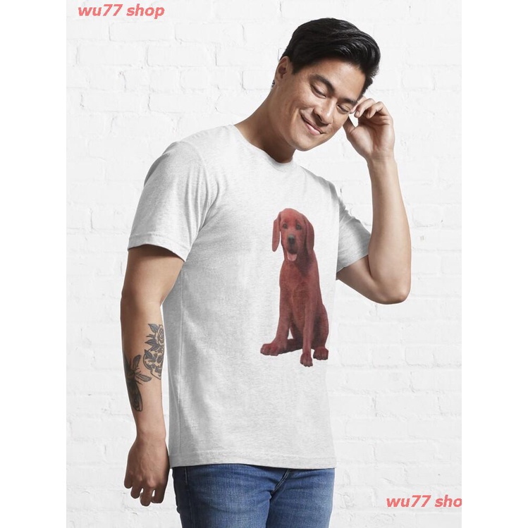 new-clifford-the-big-red-dog-essential-t-shirt-ผู้หญิง-ดพิมพ์ลาย-ดผ้าเด้ง-คอกลม-cotton-แฟชั่น-discount-unisex