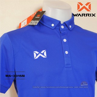 เสื้อโปโล WARRIX WA-3315N WA-PLAN15 สีน้ำเงิน (DT) วาริกซ์ วอริกซ์ ของแท้ 100%