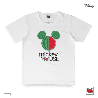 BrZเสื้อแตงโม (SUIKA) - เสื้อยืด Disney  FRUITASTIC MICKEY MOUSE (MK.O-002) ขาว