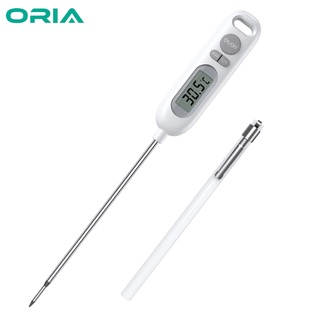 Oria เครื่องวัดอุณหภูมิอาหารดิจิทัล กันน้ํา พร้อมโพรบยาว 5.6 นิ้ว สําหรับทําอาหาร บาร์บีคิว เบเกอรี่