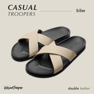 ภาพขนาดย่อของภาพหน้าปกสินค้ารองเท้า Urban Trooper รุ่น Casual Troopers Leather สี Cream จากร้าน urbantrooper.info บน Shopee