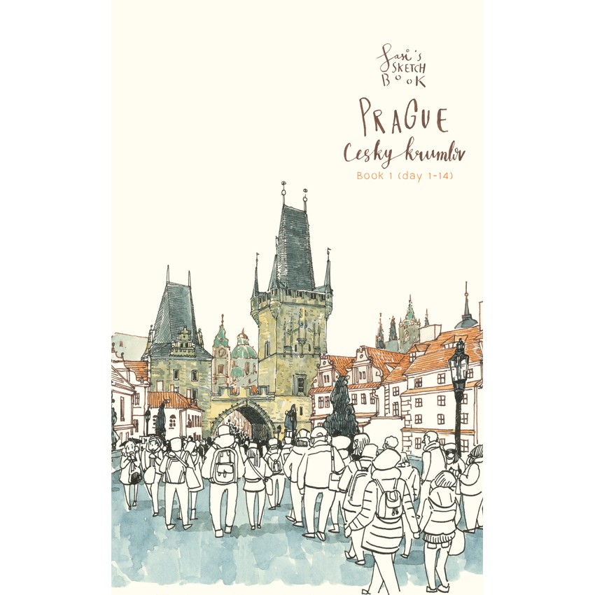ภาพหน้าปกสินค้าSasi's Sketch Book 28 Days in Europe PRAGUE CESKY KRUMLOV (book1)