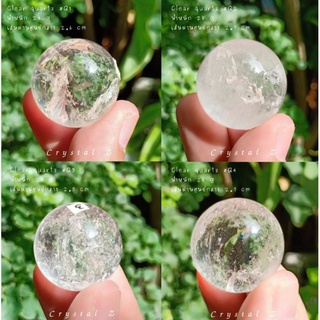 ควอตซ์ใส | Clear Quartz #ทรงกลม ✨🤍  ใส บางชิ้นติดรุ้ง หินธรรมชาติ