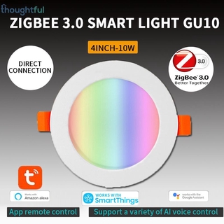 ภาพหน้าปกสินค้าGOOGLE Tuya Zigbee 3 . 0 Smart Downlight Rgbcw 10 W ไฟ Led ไฟเพดานควบคุมด้วยเสียง ซึ่งคุณอาจชอบสินค้านี้