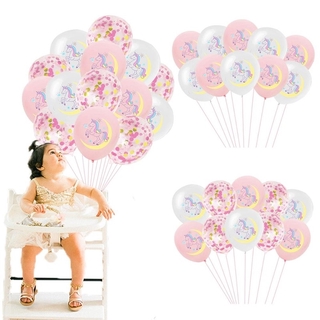 ภาพขนาดย่อของสินค้าUnicorn Balloon Macaron Balloon Birthday Party Decorations Kids Foil baloons Babyshower