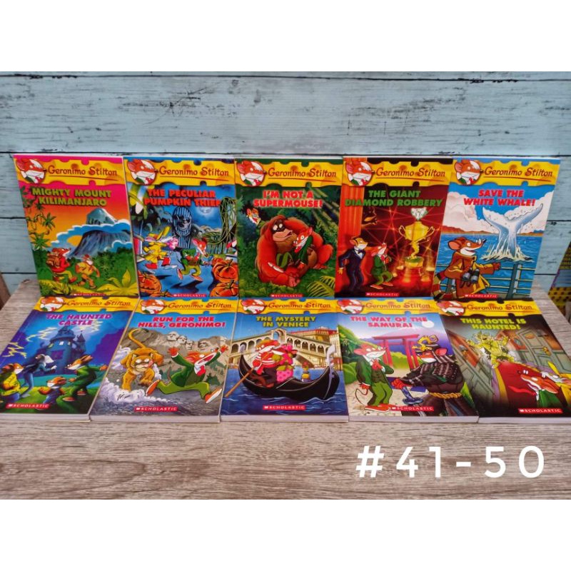 new-geronimo-stilton-41-50-bookset-ปกอ่อน-ภาพสีทั้งเล่ม