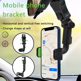 ปรับได้ 360 องศาที่ยึดโทรศัพท์ในรถยนต์ ในรถที่วางกระจกมองหลังในรถยนต์ขาตั้งโทรศัพท์ แบบหมุนได้ สําหรับกระจกมองหลังรถยนต์