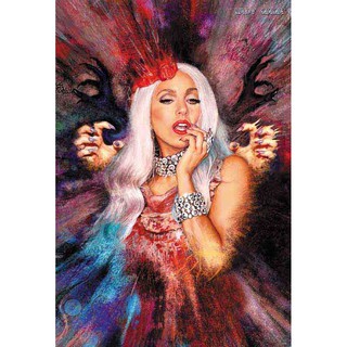 โปสเตอร์ Lady Gaga เลดี กากา วง ดนตรี ศิลปิน ป็อป อเมริกัน อิตาลี รูป ภาพ ติดผนัง สวยๆ ติดผนัง poster 88x60ซม.โดยประมาณ