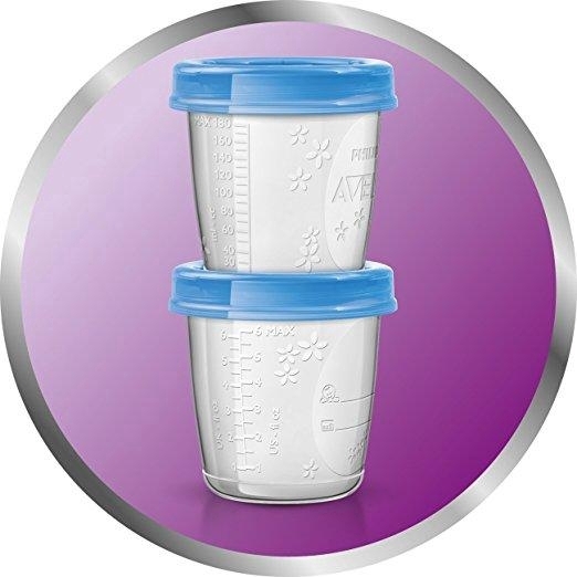 ถ้วยเก็บน้ำนม-philips-avent-6-ounce-breast-milk-storage-starter-1ถ้วย