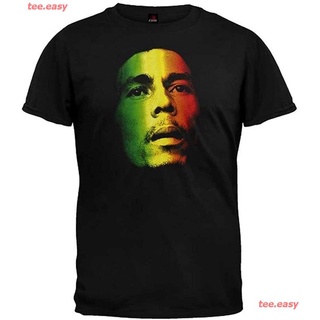 เสื้อยืดโอเวอร์ไซส์สบายๆ ภาษาญี่ปุ่น women ตลก ผ้าฝ้ายแท้ Zion Rootswear Mens Bob Marley Original T-Shirt คู่รัก เด็กผู