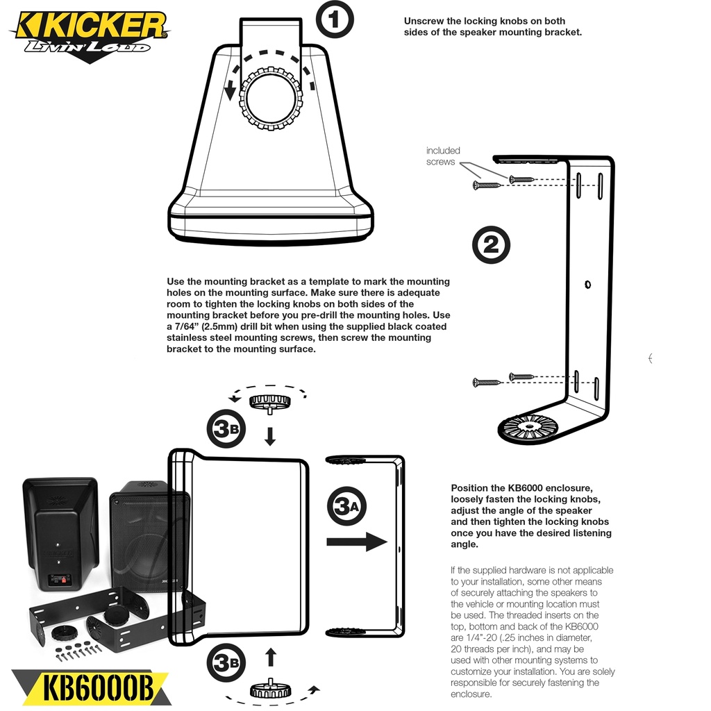 kicker-รุ่น-kb6000-ลำโพงกลางแจ้งแบบฟูลเรนจ์-8โอห์มที่มีประสิทธิภาพสูงซึ่งเหมาะสำหรับการใช้งานในร่มและกลางแจ้ง