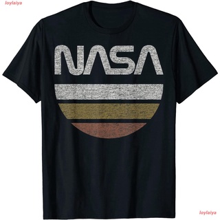 loylaiya องค์การนาซา เสื้อผู้ชาย เสื้อยืดผู้หญิง NASA Half Moon T-Shirt เสื้อยืดพิมพ์ลาย cotton เสื้อยืดแฟชั่น คอกลม เสื