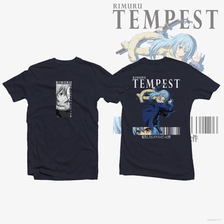 เสื้อยืดโอเวอร์ไซส์เสื้อยืดแขนสั้นพิมพ์ลาย That Time I Got Reincarnated As Slime - Rimuru คุณภาพสูงสําหรับผู้ชาย S-4Xl
S