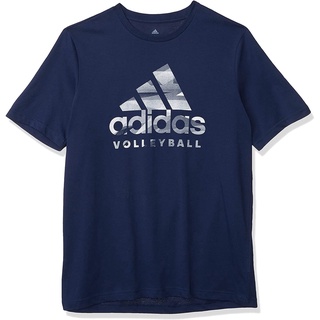 Adidasเสื้อยืดผู้ชาย Adidas Mens Volleyball Graphic Logo T-Shirt AdidasPopular T-shirtsj/$