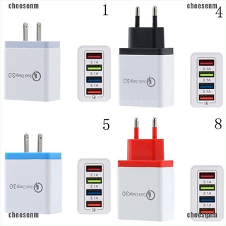 [cheesenm] ที่ชาร์จ usb 3.0 3a 4 พอร์ต ชาร์จเร็ว สําหรับเดินทาง