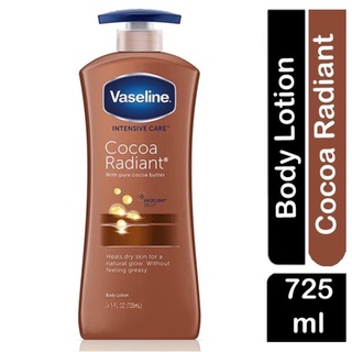 Vaseline Intensive Care Cocoa Glow 725 ml. บอดี้โลชั่นสูตรใหม่ล่าสุดจากวาสลีน เหมาะสำหรับผิวแห้ง