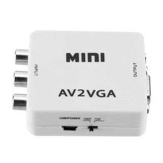 decble mini hd av 2vga กล่องแปลงวิดีโอ av rca cvbs to vga video hdtv อะแดปเตอร์