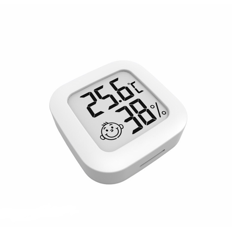hygrometer CX0726 ตัววัดอุณหภูมิและความชื้นขนาดเล็ก มีไอคอน ใบหน้าแสดง