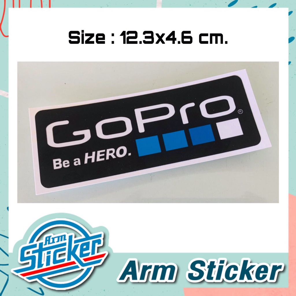 สติ๊กเกอร์โลโก้โกโปร-gopro-สติ๊กเกอร์กันน้ำ