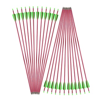 6/12 PCS 31 "ธนูกระดูกสันหลัง 500 อลูมิเนียม SHAFT Arrow ID 6.5 มม.OD7.2mm Target Practice ยิง Oudoor อุปกรณ์ล่าสัตว์