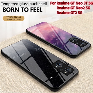 เคสโทรศัพท์มือถือกระจกนิรภัย Tpu แบบนิ่ม กันกระแทก สําหรับ Realme GT Neo 3T 5G Neo2 GT2 Neo3T