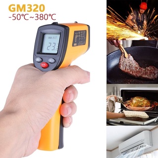 Gm320 เลเซอร์ แบบไม่สัมผัส -50~400 ℃ เครื่องวัดอุณหภูมิอินฟราเรด เลเซอร์อินฟราเรด IR สําหรับอุตสาหกรรม