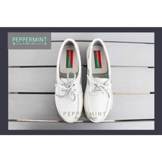 ภาพหน้าปกสินค้ารองเท้าหนังเปปเปอรมิ้นท์ Peppermint Shoes Freshy White ส่งฟรีลทบจ้า ที่เกี่ยวข้อง