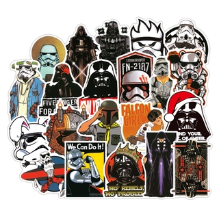 สติ๊กเกอร์พีวีซี Star Wars Darth Vader Stormtrooper กันน้ํา 100 ชิ้น