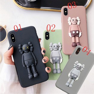 Samsung A10 A30 A20 A50 A70 A60 A9 A6 A7 2018 A750 Cute 3D Cartoon Kaws Sesame Street Patterned Soft TPU Slim Case Cover