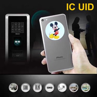 ภาพขนาดย่อของภาพหน้าปกสินค้าIC-UID ultra-thin mobile phone anti-magnetic stickers rewritable rfid 13.56mhz จากร้าน overyoung บน Shopee