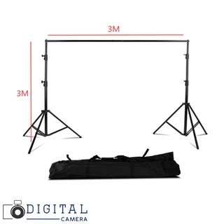 ขาตั้งผ้าฉาก Photo Backdrop Stand Slide With Carry Bag 3x3m