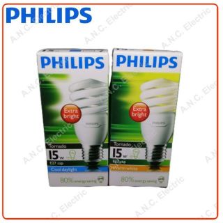 Philips หลอดประหยัดไฟ ทอร์นาโด 15W E27